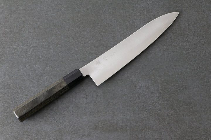 Gyuto 210mm HAP40 Silverback - polished, Complite handle Gray