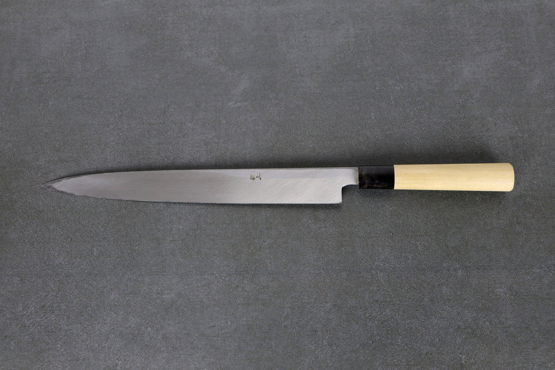 Yanagiba 300mm Shirogami 2 Misuzu - Ho-wood handle with buffalo horn ferrule