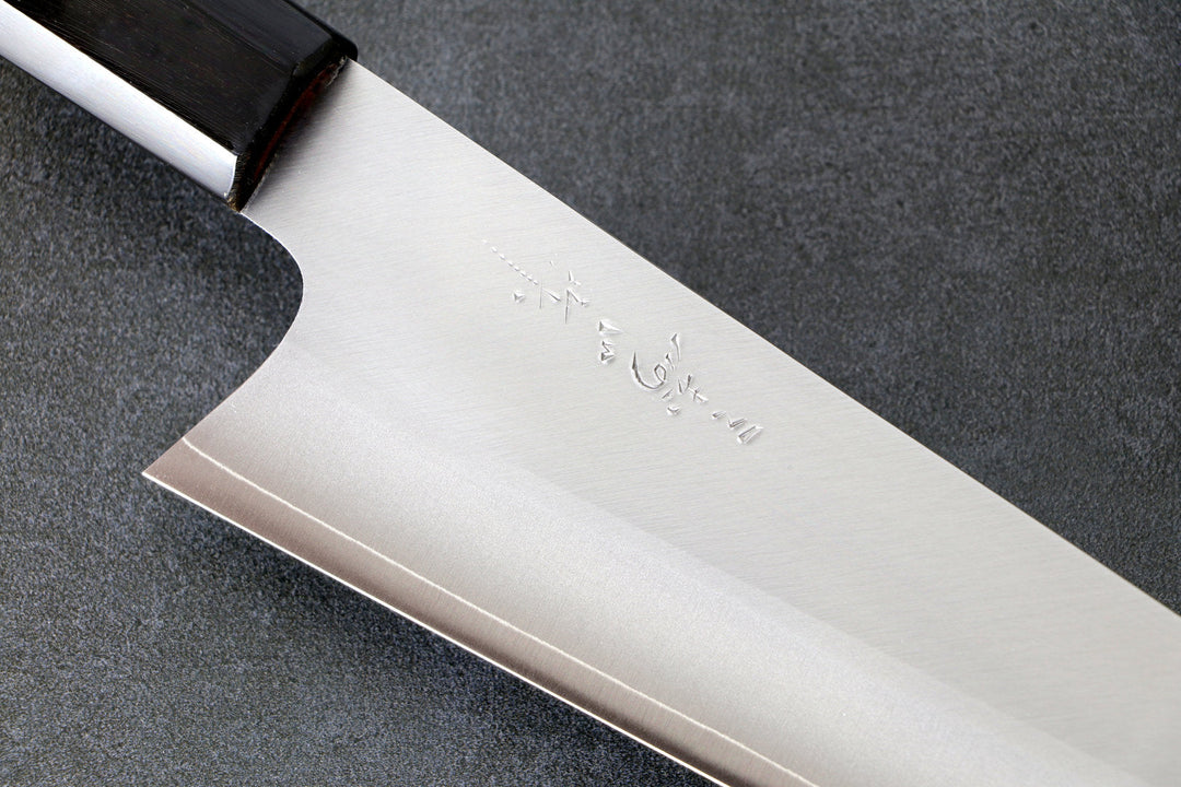 Bunka 210mm Misuzu VG10 - Polished Finished, Ho-Holz Griff mit Büffelhorn Ferrule
