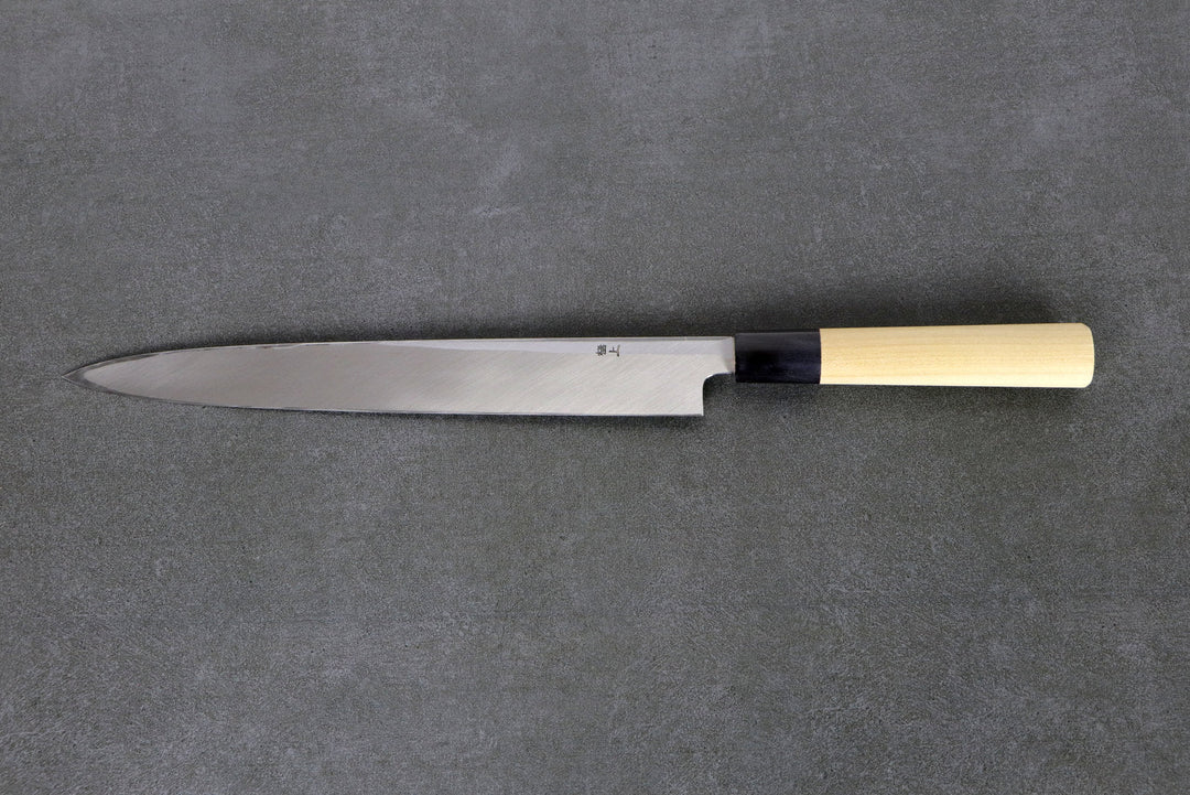 Yanagiba 27 cm Shirogami 2 Misuzu - Ho-wood handle with buffalo horn ferrule