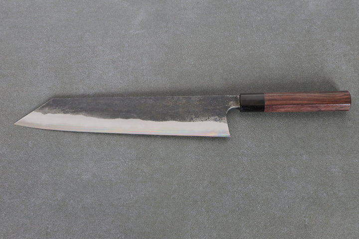 Kiritsuke 270mm Matsubara White #1 - Kurouchi Finished, Walnuss Griff
