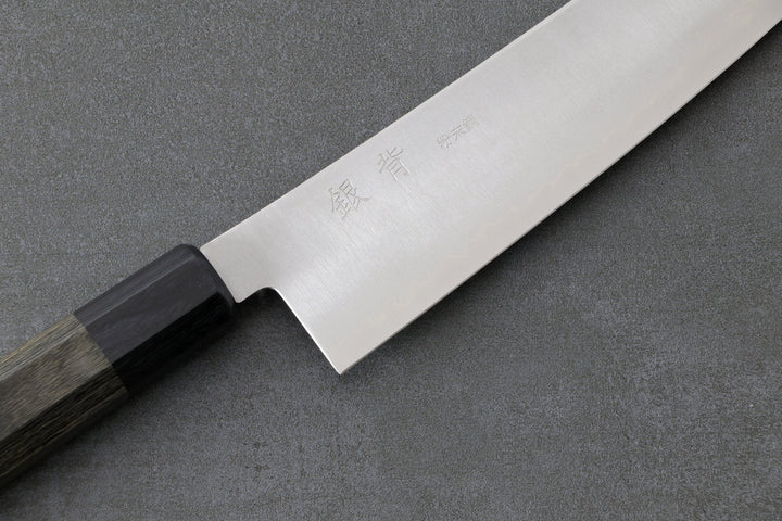 Gyuto 210mm HAP40 Silverback - polished, Complite handle Gray