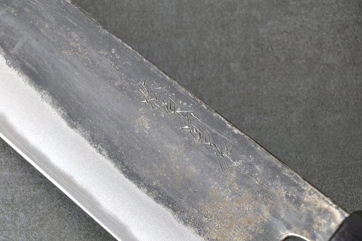 Gyuto 240mm Matsubara White #1 - Kurouchi Finished, Walnussholz Griff