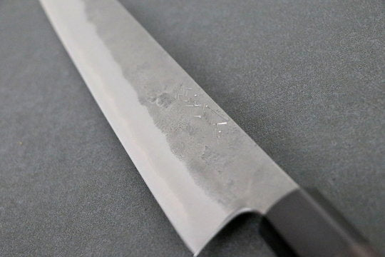 Sujihiki 24 cm Matsubara Blue #2 - Nashiji , Walnussholz Griff