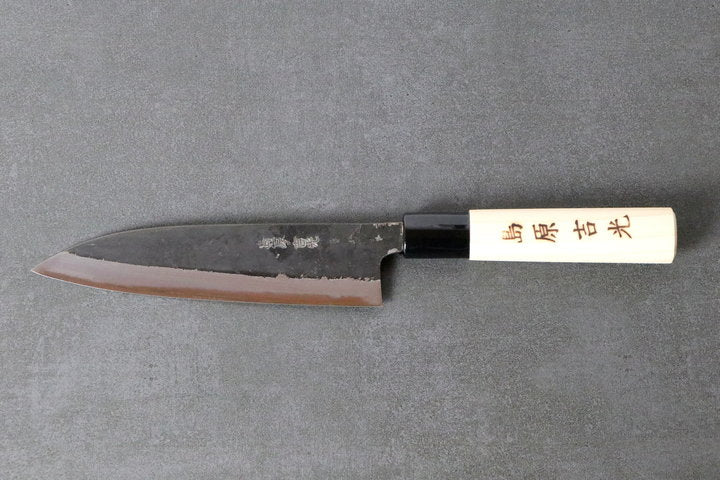 Petty Messer 150mm Yoshimitsu White #1 - Kurouchi finished, Ho-Holz Griff