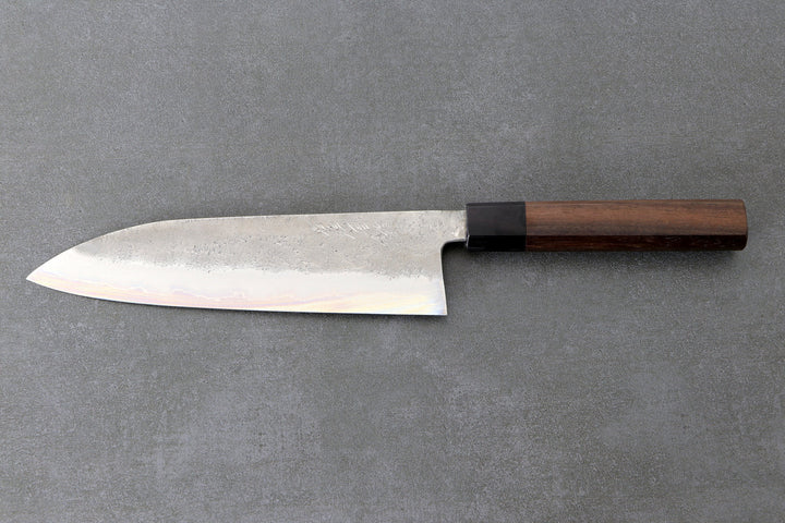 Gyuto 210mm Matsubara Aogami #2  - Nashiji Finished, Walnuss Griff
