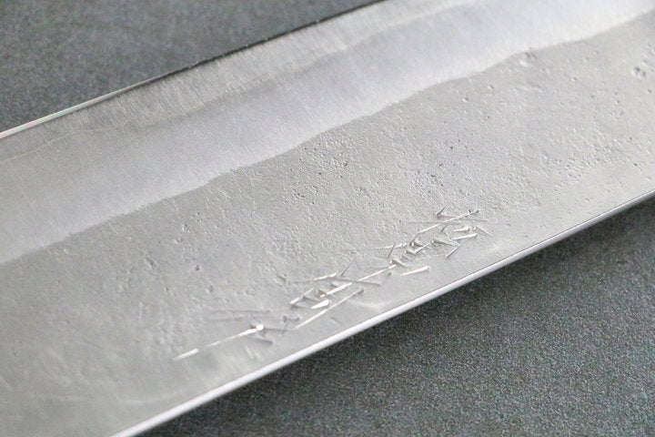 Kiritsuke 270mm Matsubara Blue #2 - Nashiji - Walnussholz Griff