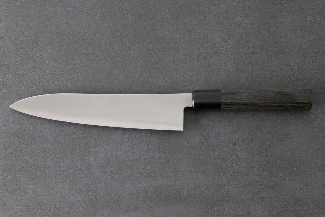 Gyuto 210mm HAP40 Silverback - polished, Complite handle Gray
