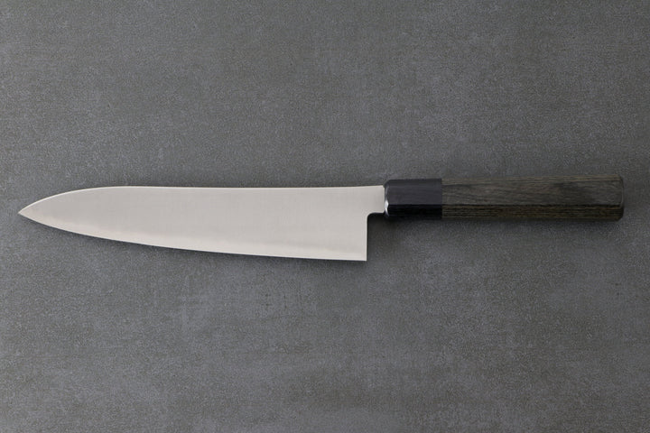 Gyuto 210mm HAP40 Silverback - polished, Complite handle Gray