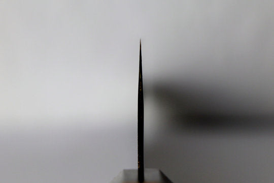 Gyuto 210mm Yoshimitsu Blue #2 - polish finished, Urushi handle transparent - black