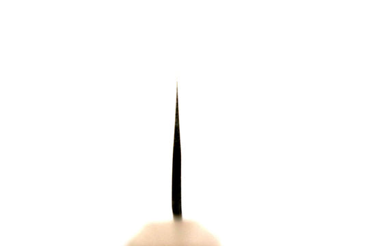 Petty 120mm Yoshimitsu Aogami Stahl  - Politur finished, Urushi Griff transparent - schwarz