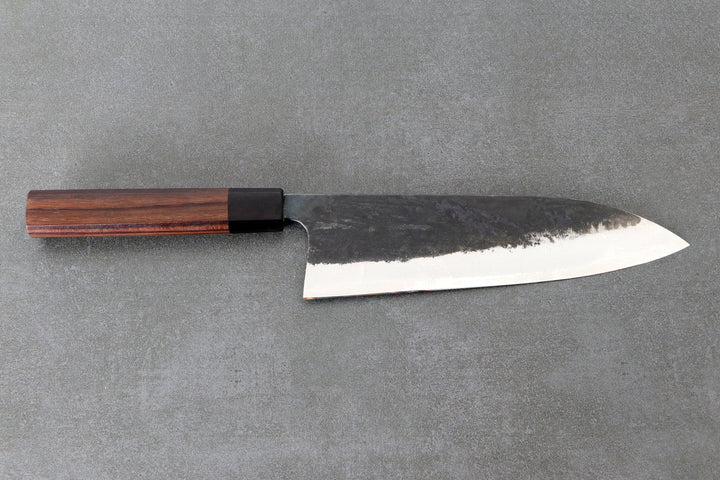 Gyuto 210mm Matsubara White #1 - Kurouchi Finished, Walnut Handle