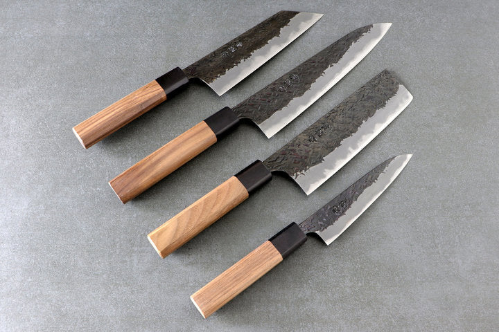Kisuke Messerset aus Aogami Stahl handgeschmiedet