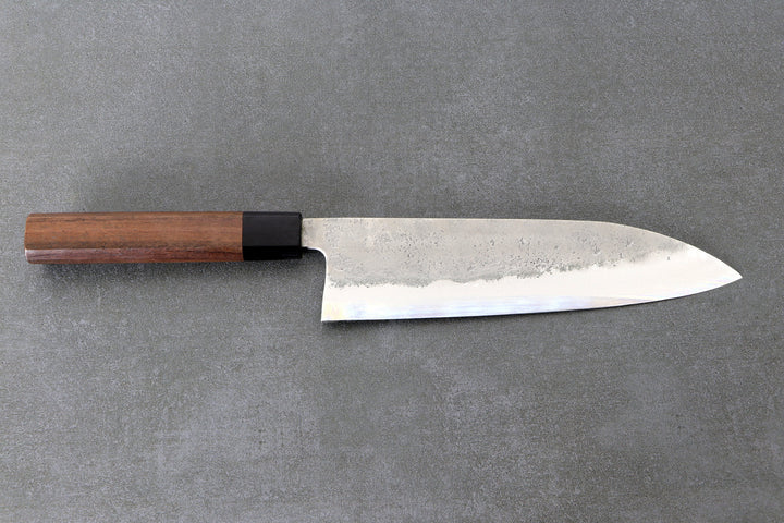 Gyuto 210mm Matsubara Aogami #2  - Nashiji Finished, Walnuss Griff