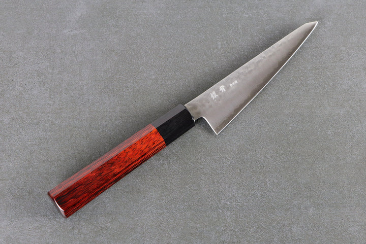 Honesuki 150mm Silverback HAP40 - Tsuchime Finished, Complite Griff Rot
