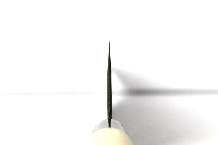 Gyuto knife 210mm Yoshimitsu White #1 - Kurouchi finished, Ho-wood handle