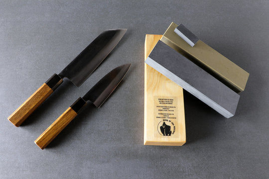 Messerset mit Schleifsteinset Basic - Bunka 180mm, Petty 120mm