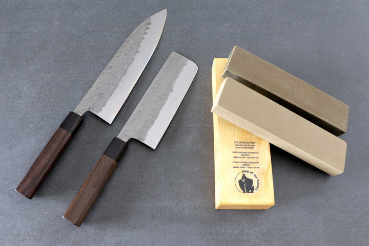 Matsubara Aogami Messerset mit Schleifsteinset