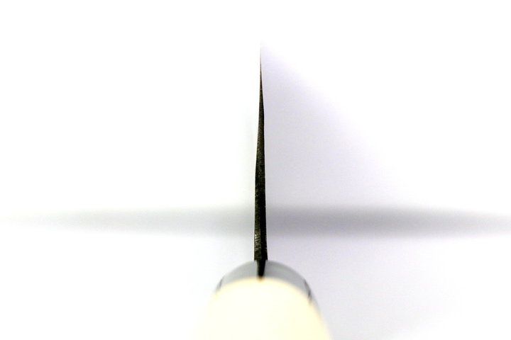 Nakiri Messer 165mm Yoshimitsu White #1 - Kurouchi finished, Ho-Holz Griff