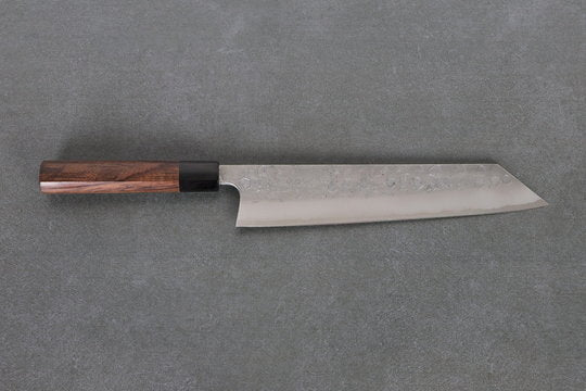 Kiritsuke 240mm Matsubara Aogami - Tsuchime und Walnussholz Griff