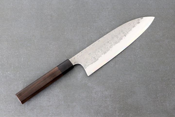 Gyuto 210mm Matsubara Blue #2 - Tsuchime finished, Walnuss Griff