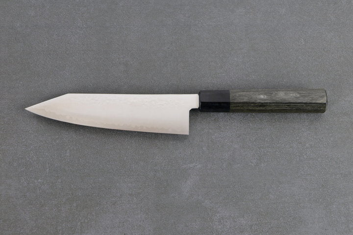 Küchenmesser HAP40 Stahl Bunka Ansicht liegend