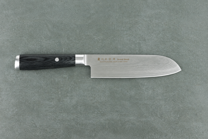 Damast Santokumesser– 18cm Klinge und 69 Schichten Damaststahl