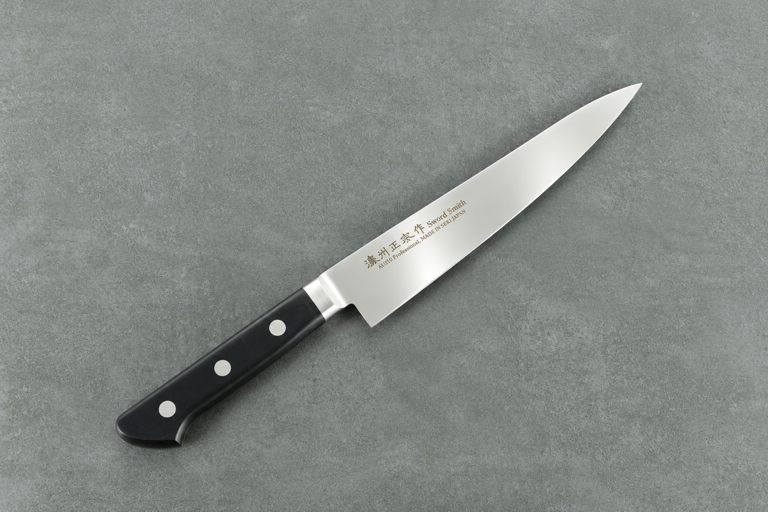Petty-Messer 15 cm – AUS-10 3-lagig | Western Handle mit Nieten
