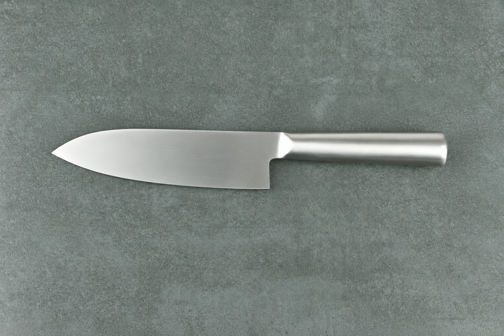Japanisches Santoku 17 cm mit Edelstahlgriff