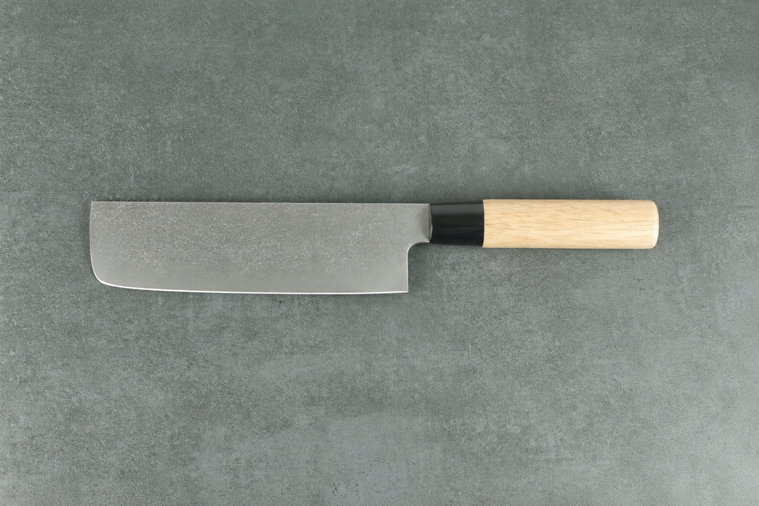 Nakiri Messer mit hellem Echtholzgriff
