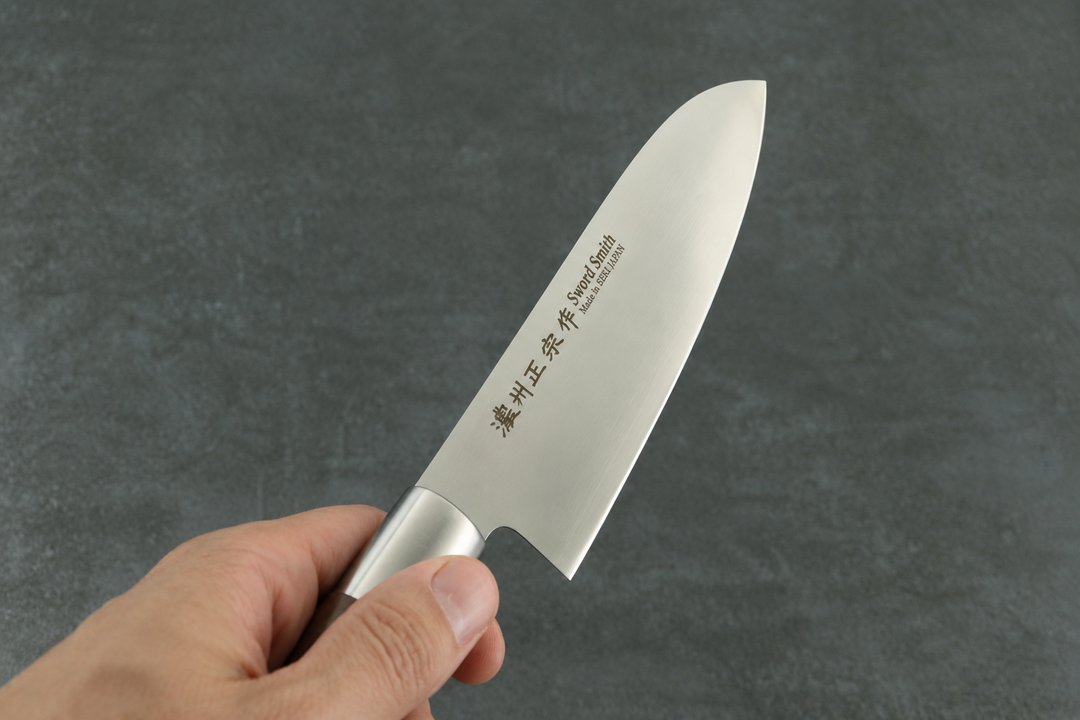 Santoku original japanisch mit dunklem Holzgriff