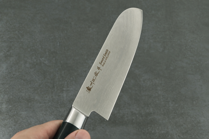 Santokumesser 17 cm – 69 Lagen Damast AUS-10 | Micarta Grün