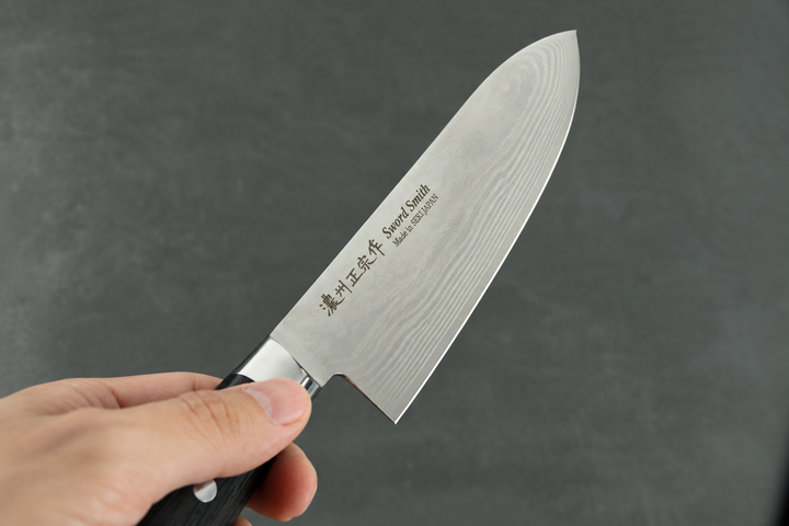 Damast Santokumesser– 18cm Klinge und 69 Schichten Damaststahl