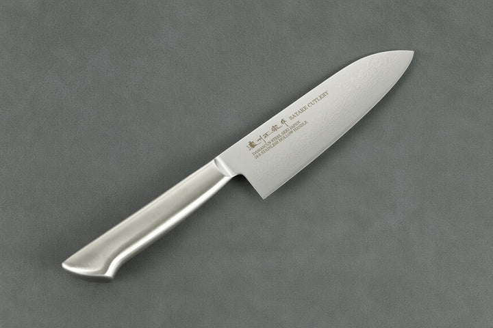 Damastmesser Santokumesser– 17 cm aus Seki, Japan