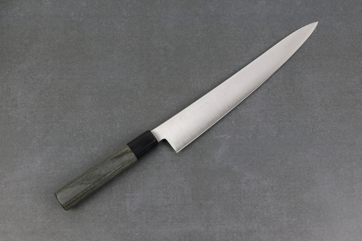 Gyuto 270mm HAP40 Silverback - Tsuchime finished, Complite handle Red