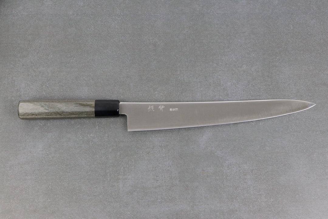 Sujihiki Fleischmesser 270mm HAP40 - Complite Griff Grau