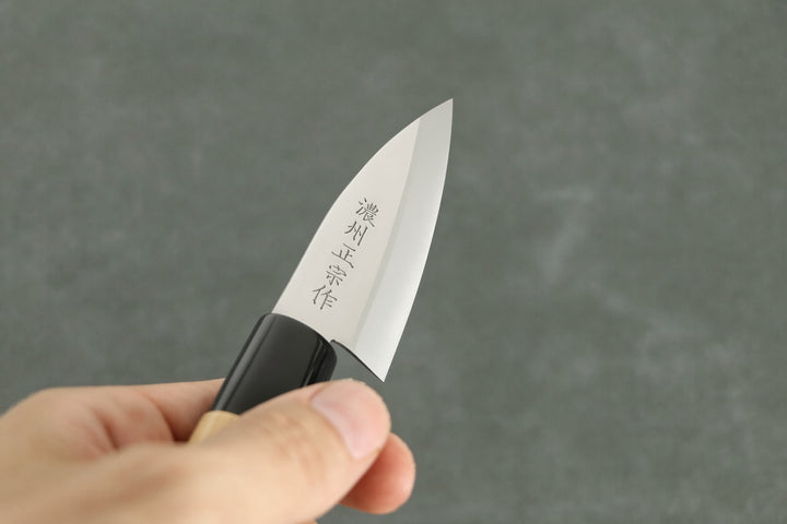 Japanisches Petty-Messer – 9 cm Klinge mit hellem Holzgriff