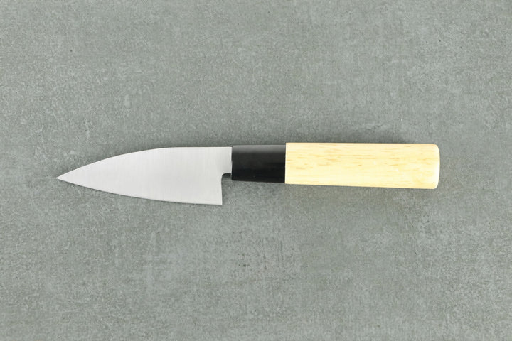 Japanisches Petty-Messer – 9 cm Klinge mit hellem Holzgriff