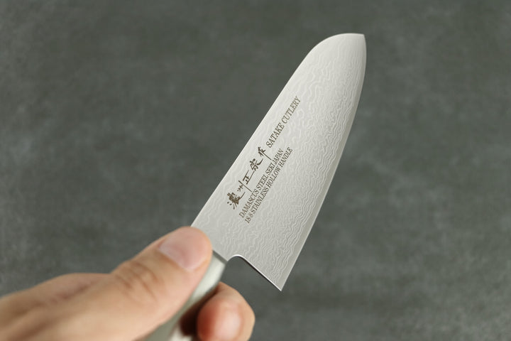 Damastmesser Santokumesser– 17 cm aus Seki, Japan