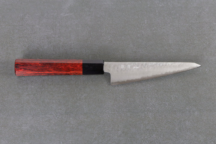 Honesuki 150mm Silverback HAP40 - Tsuchime Finished, Complite Griff Rot